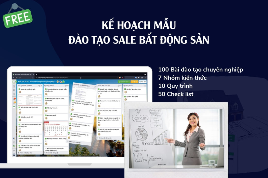 Kế hoạch đào tạo SALE ngành bất động sản