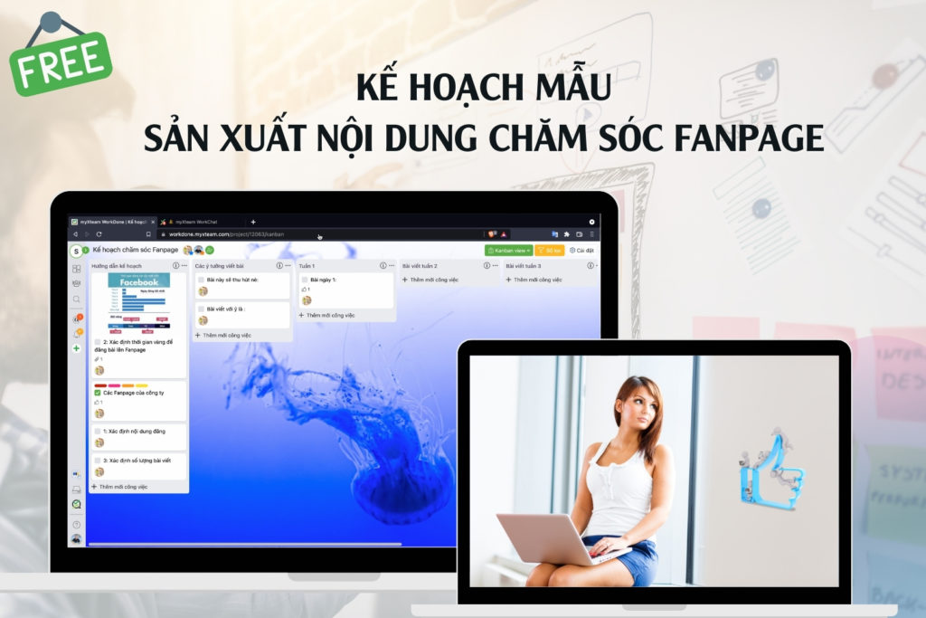Mẫu kế hoạch quản lý sản xuất nội dung cho fanpage