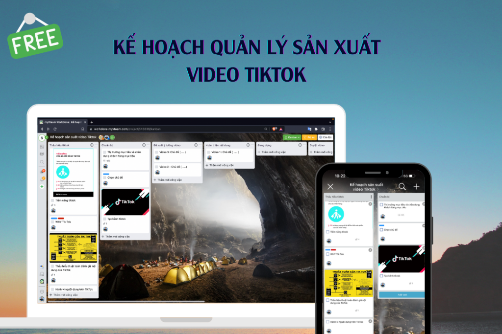 Kế hoạch quản lý sản xuất video tiktok